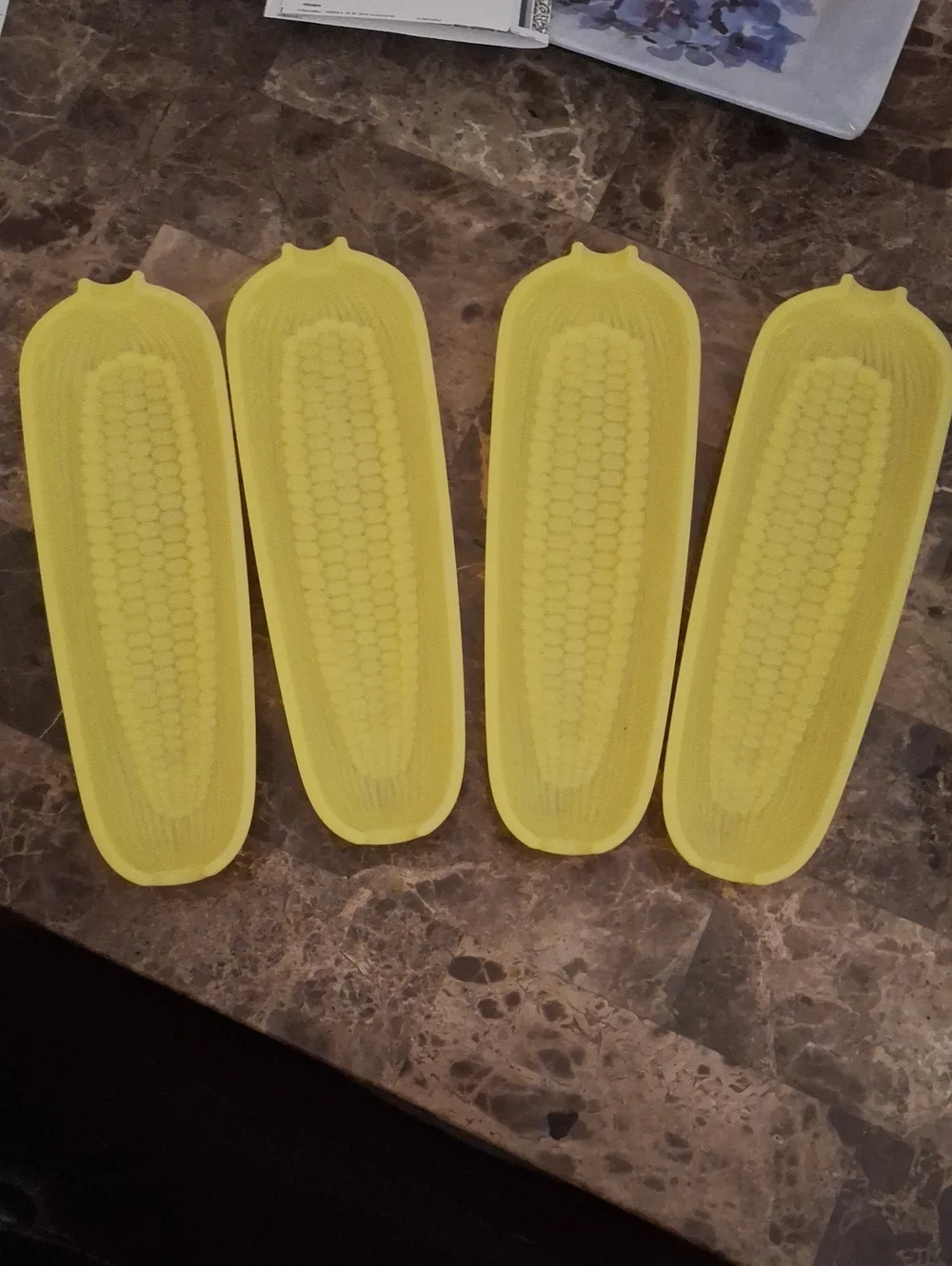 Yellow Corn Holders Set Of 4
